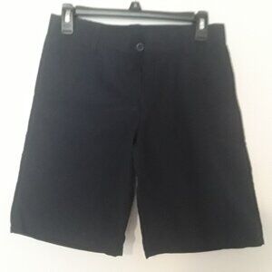 Chaps Boys size 14 Reg. dark navy blue dress shorts w/side pockets, zipper front